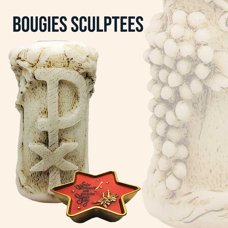 Bougies sculptées